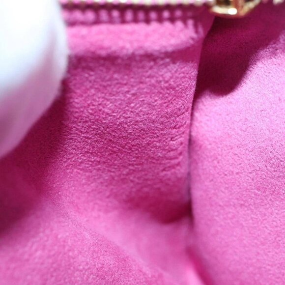 LOUIS VUITTON Monogram Pochette Courtney Bag Embossed leather Pink Auth - Picture 13 of 16